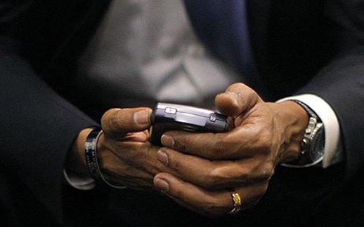 obama blackberry