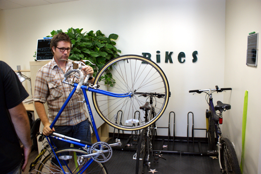 Matt Stallings and his bike