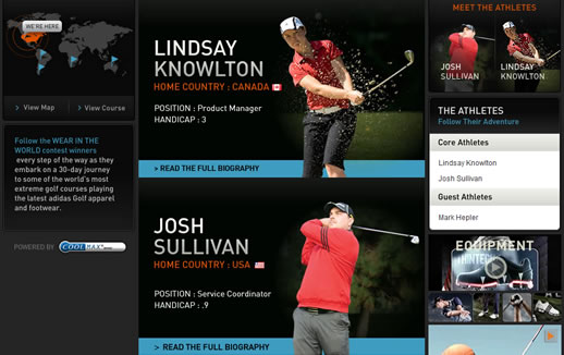 The lucky golfers : Lindsay & Josh