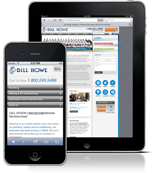 Bill Howe Mobile Site